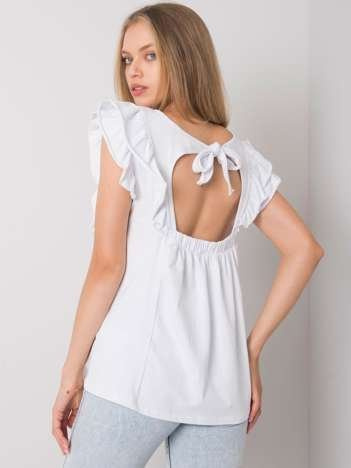 White blouse with frills by Claude OCH BELLA