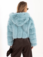 Mintgroßhandel kurze Felljacke mit Kapuze.