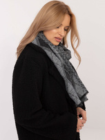 Hurtownia Szaro-czarny damski szal w romby