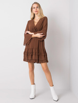 Brązowa sukienka Bryanna