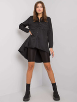 Black Asymmetrical Brinleigh Shirt