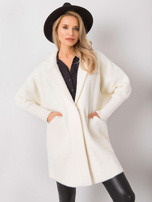 Ecru płaszcz alpaka Nora
