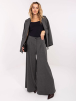 Dark gray striped suit trousers RUE PARIS.