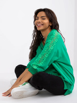 Zielona bluzka na co dzień Leja RUE PARIS