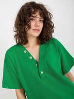 Hurtownia Zielony letni komplet dresowy z szortami