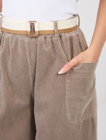 Fango sztruksowe spodnie z kieszeniami RUE PARIS 