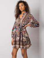 Czarna sukienka z nadrukiem Milah