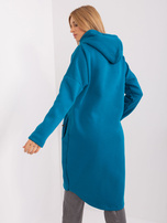 Hurt Morska długa bluza basic z kieszeniami Tina RUE PARIS