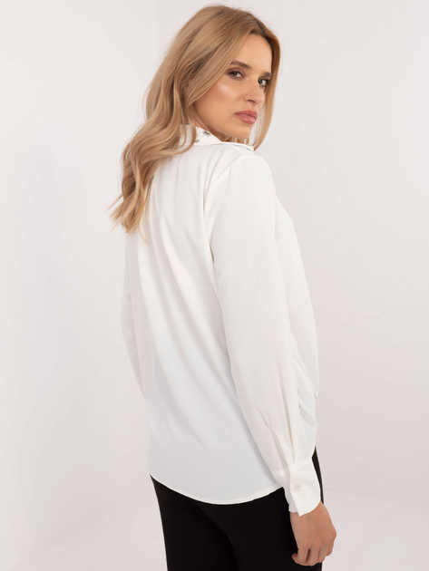 Hurt Biała elegancka koszula o asymetrycznym kroju