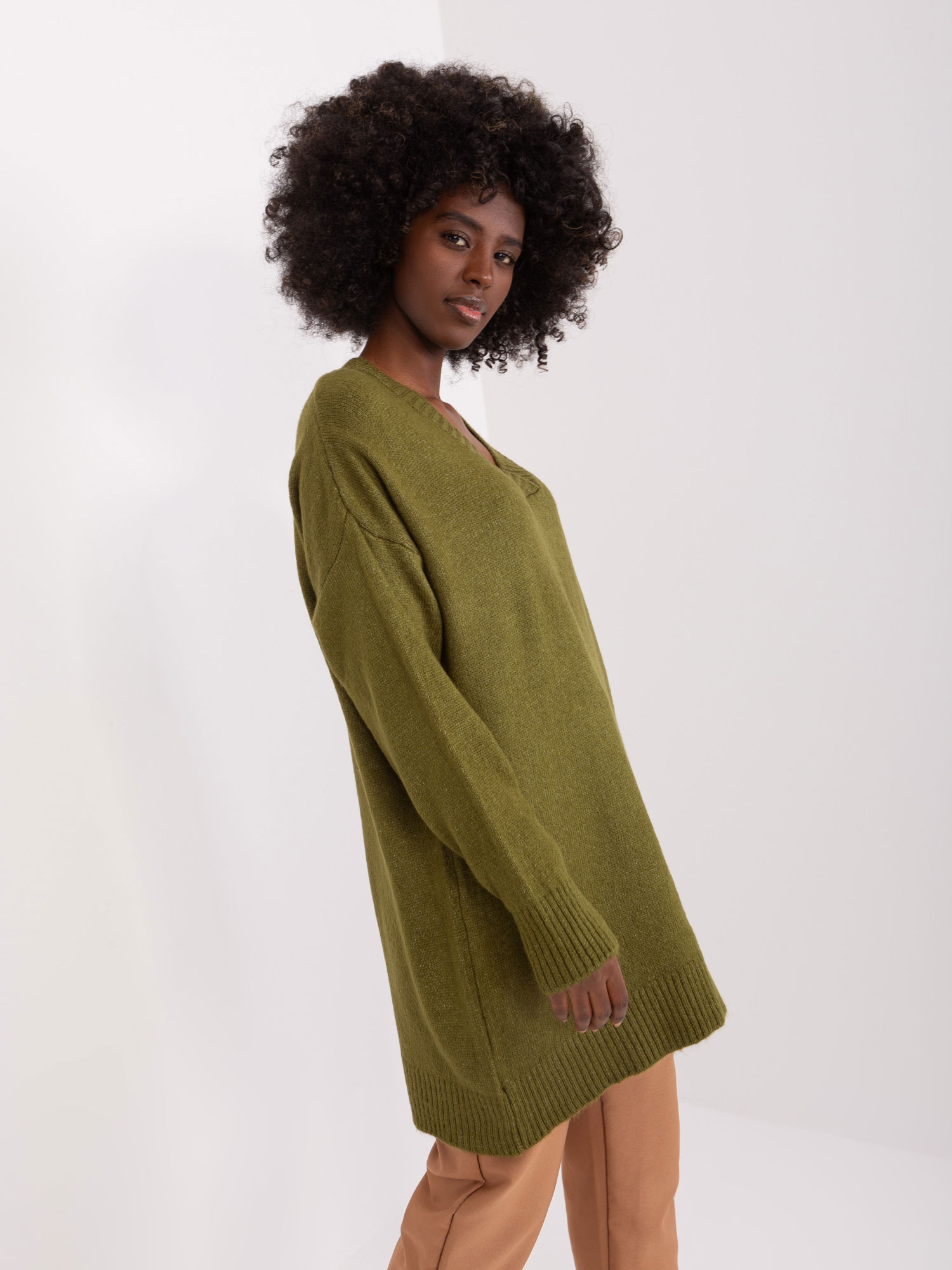 Sweter khaki