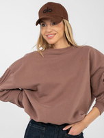 Brązowa damska bluza oversize  NATURAL SIDE