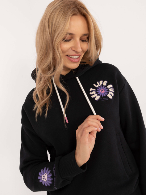 Hurt Grafitowa bluza z nadrukiem i kieszeniami SUBLEVEL