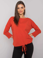 Ciemnopomarańczowa bluzka Fiona