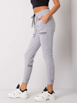 Szare spodnie dresowe z bawełny Winsley