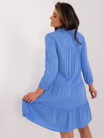 Hurt Blaue Sommerkleid mit Rüschen SUBLEVEL.