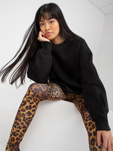 Hurtownia online Czarna dresowa bluza basic oversize