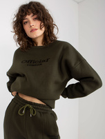 Hurtownia Khaki dwuczęściowy komplet dresowy z napisami