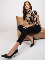 Czarne damskie spodnie dresowe na co dzień Santos RUE PARIS