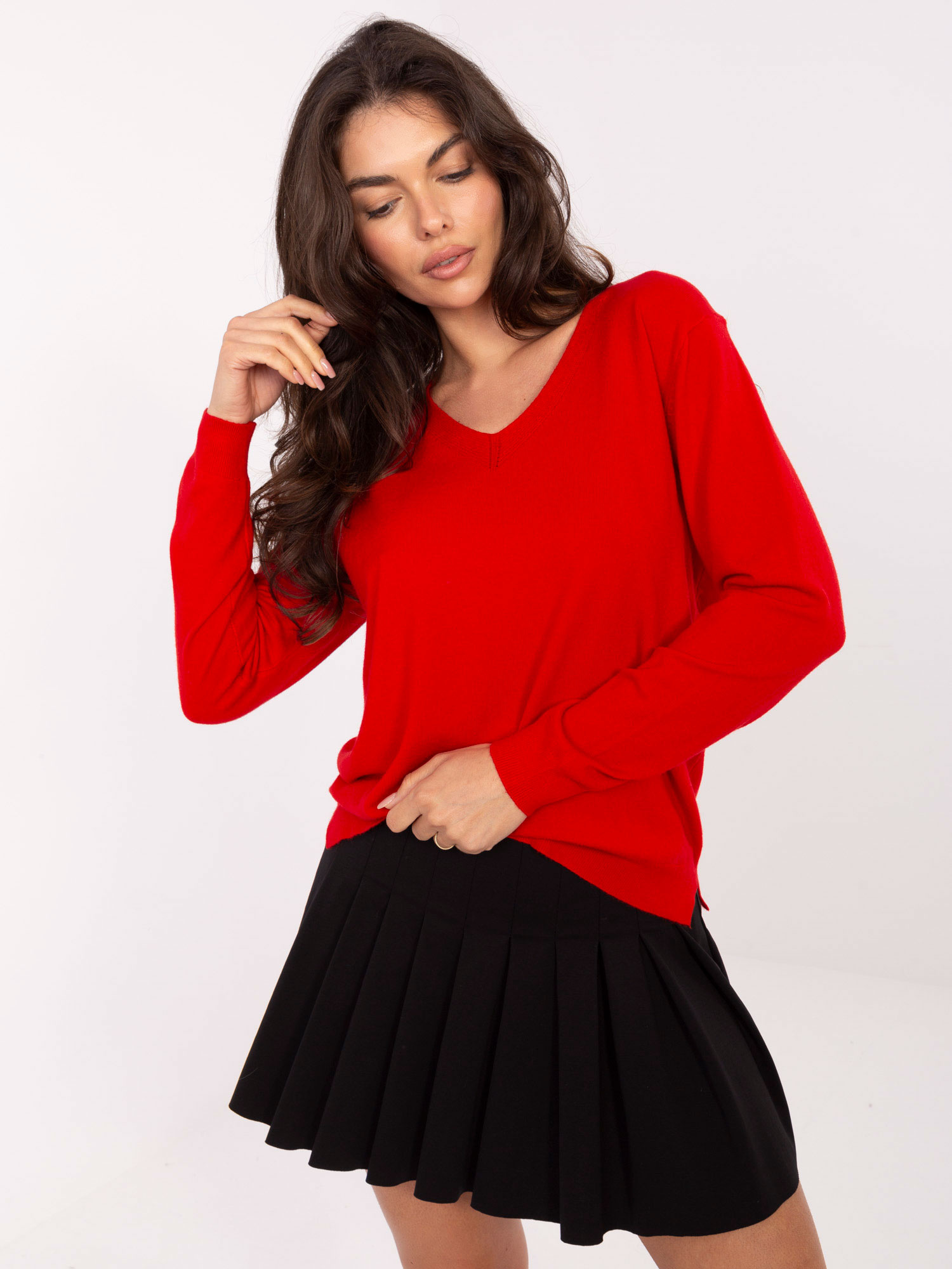 Sweter czerwony