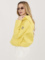 Żółta przejściowa kurtka z kapturem RUE PARIS 