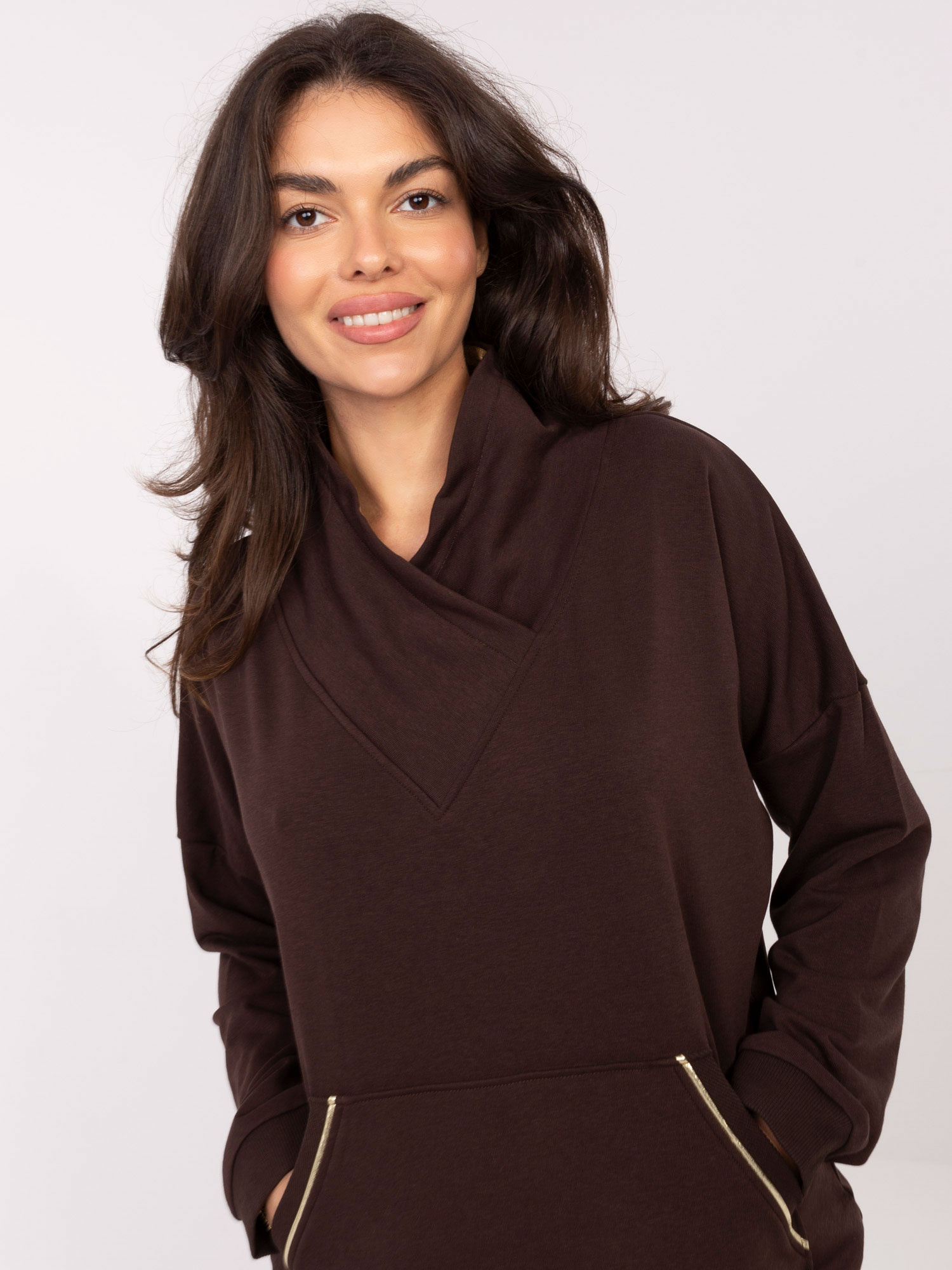 Bluza ciemny brązowy