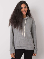 Szara bluza z kapturem Emy