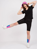 Czarny t-shirt damski bawełniany Salina MAYFLIES