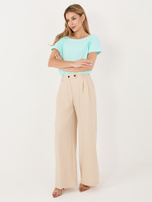 Miętowy t-shirt Fire