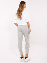 Hurt Szare melanżowe dresowe spodnie z kieszeniami