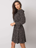 Czarna sukienka we wzory Adalee