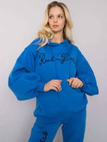 Dark Blue Cotton Two Piece Set Lily RUE PARIS 