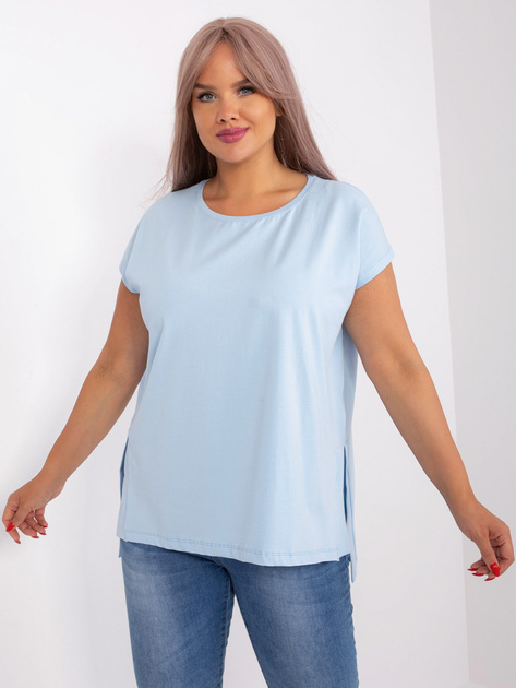 Hurt Jasnoniebieska damska plus size z rozcięciami