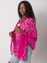 Fuchsia women's scarf in dots