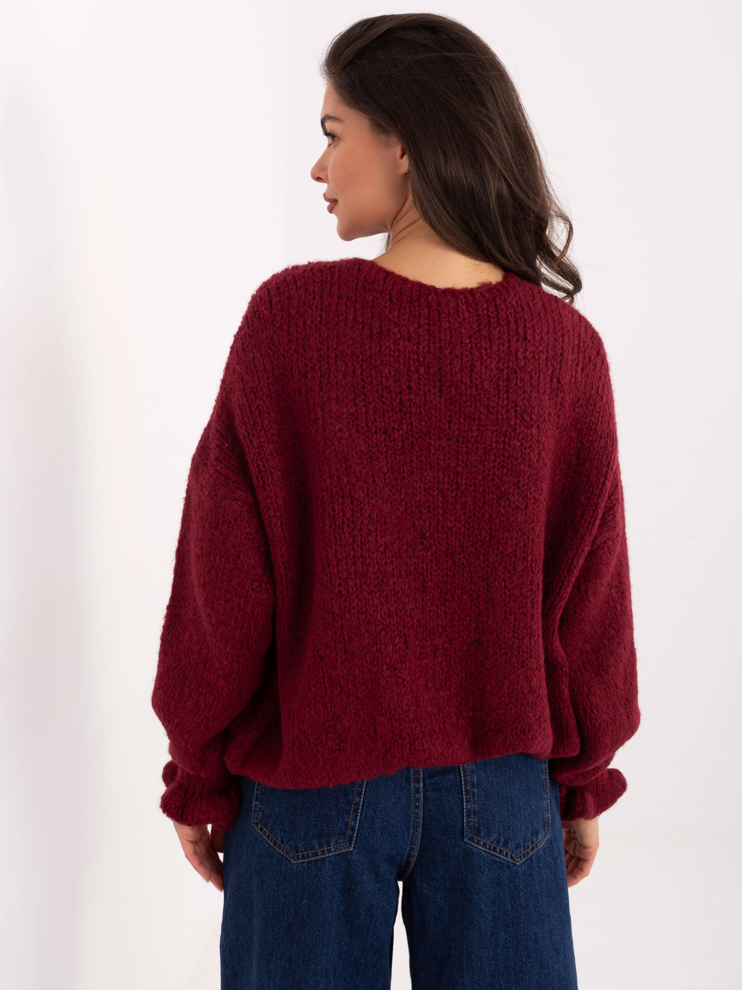 Sweter bordowy