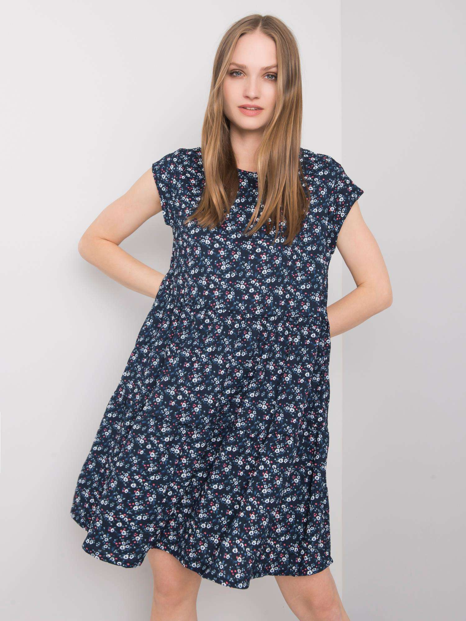 Granatowa sukienka oversize Eve STITCH & SOUL