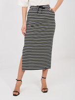 Czarna bawełniana spódnica z kieszeniami SUBLEVEL