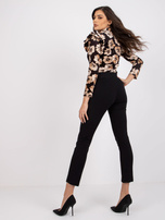 Czarne damskie spodnie dresowe na co dzień Santos RUE PARIS