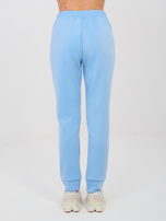 Jasnoniebieski dwuczęściowy komplet z taliowaniem RUE PARIS 