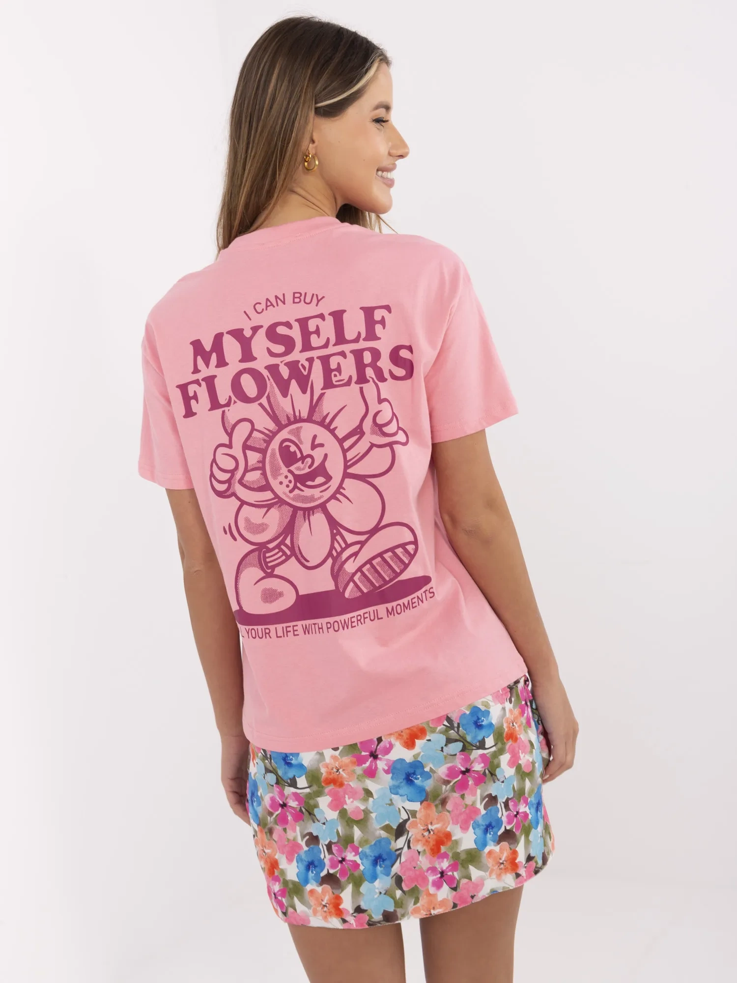 T-shirt różowy