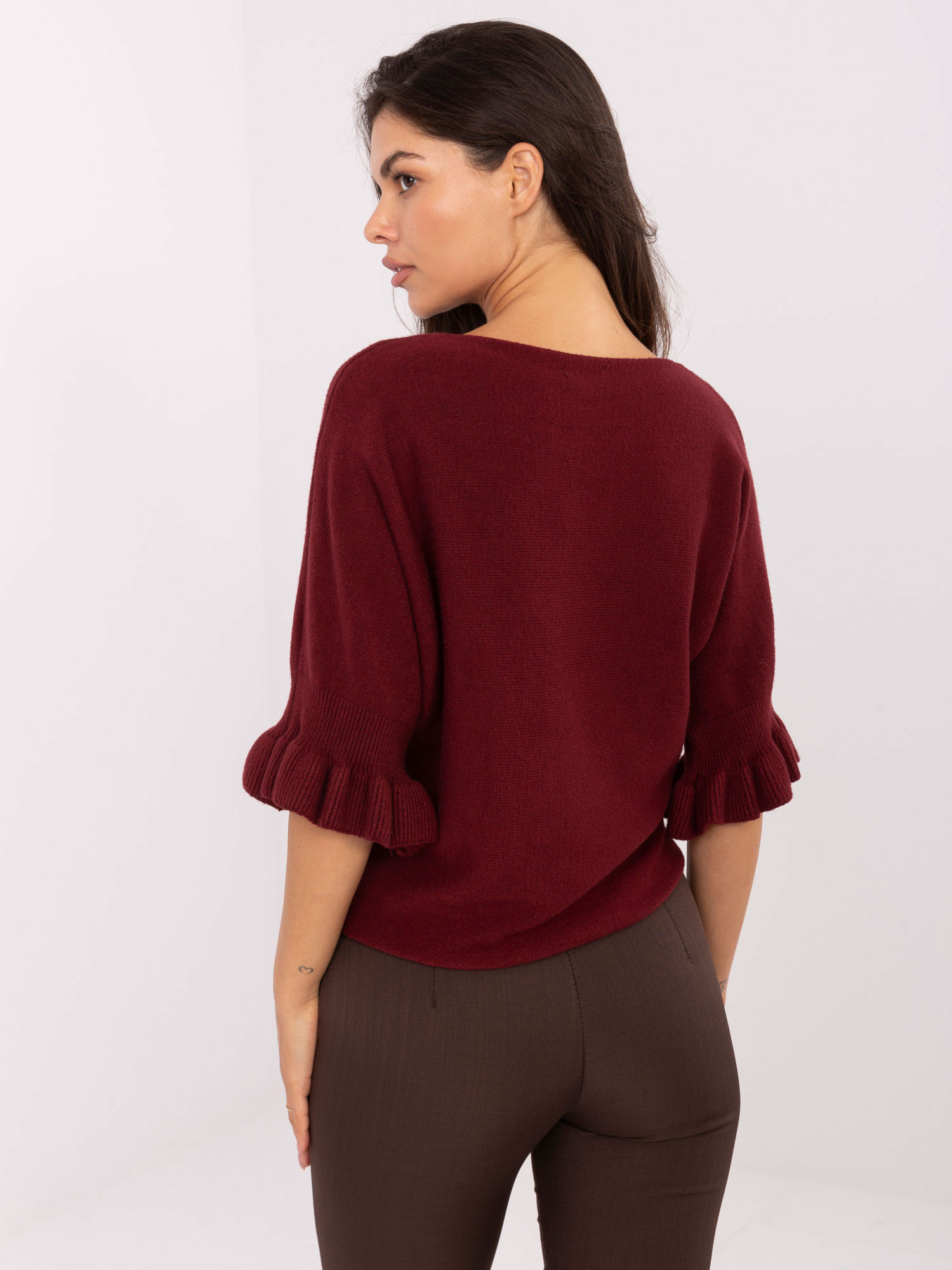 Sweter bordowy