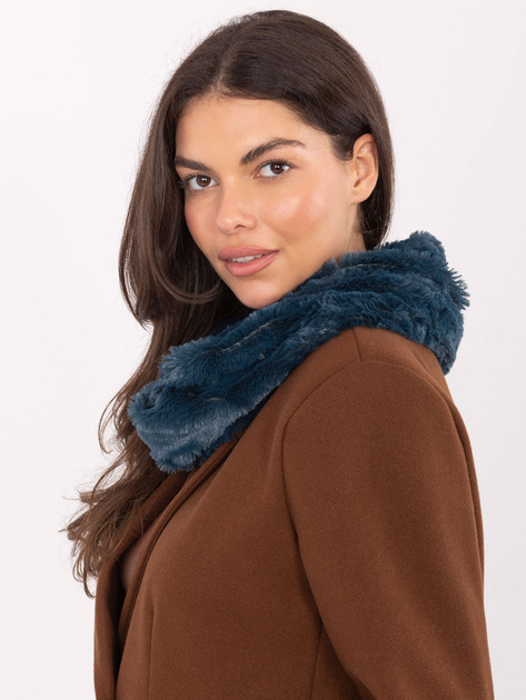 Morski ciepły komin damski