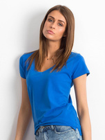 Ciemnoniebieski t-shirt Square