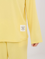 Żółty komplet ze zwężanymi nogawkami RUE PARIS 