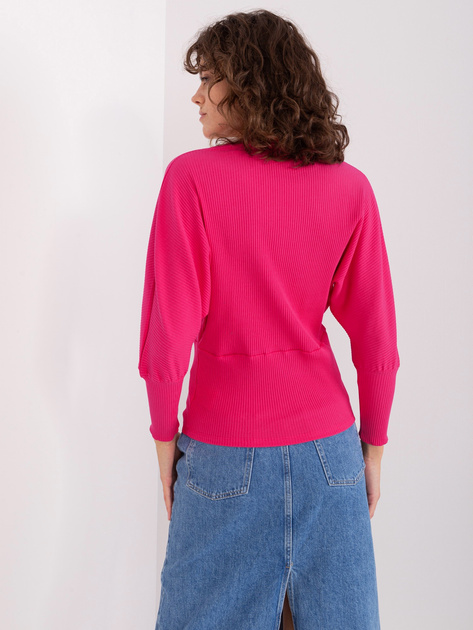 Hurt Fuksjowa bluzka w prążek BASIC FEEL GOOD