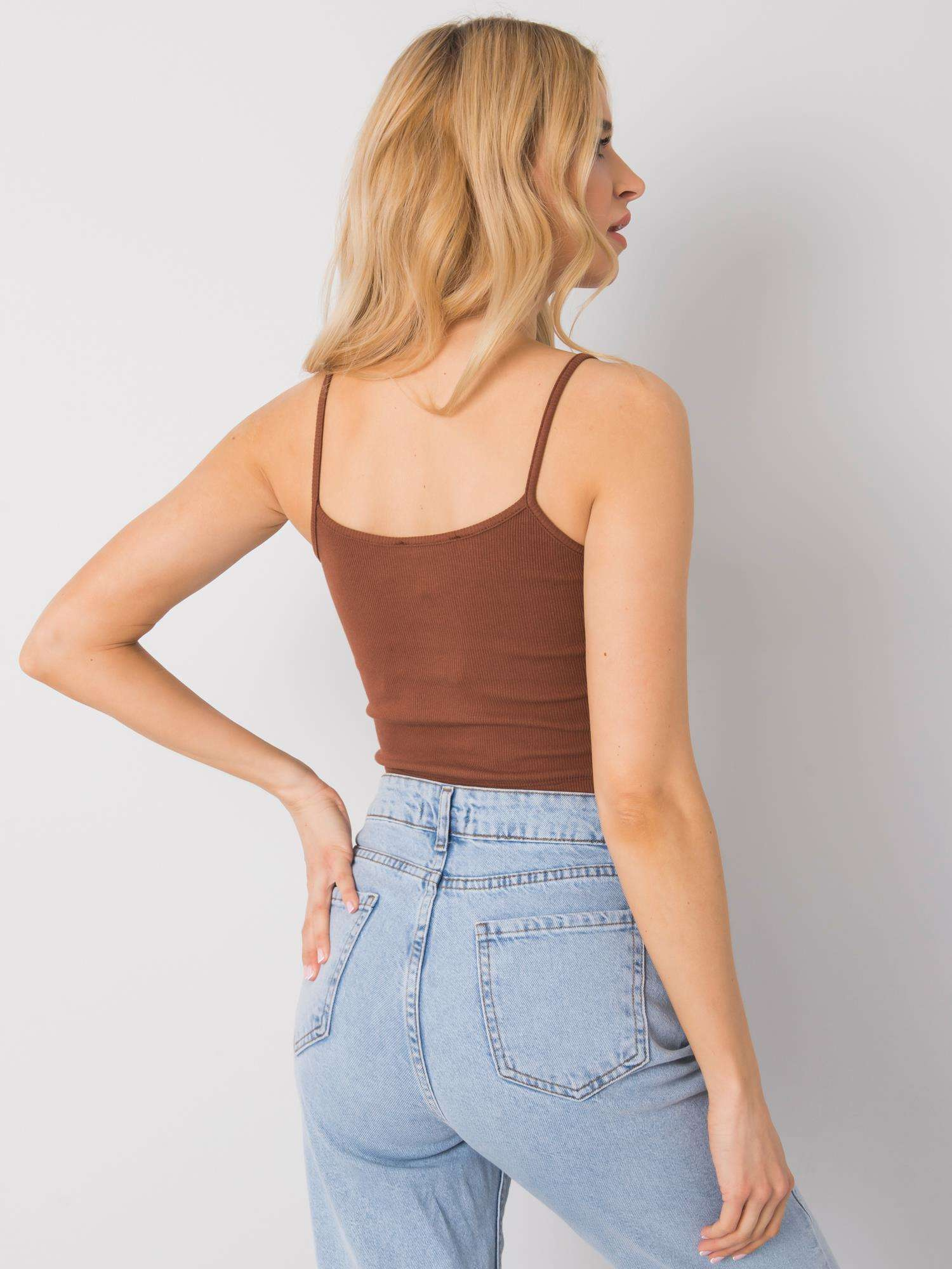 Brown crop top Chelo RUE PARIS