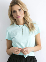 Miętowy t-shirt Peachy
