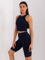 Hurt Granatowo-biały trzyczęściowy komplet casualowy