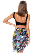 Hurtownia Chusta damska w kolorowe kwiaty