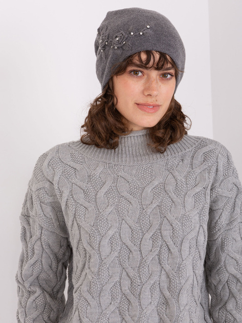 Hurt Ciemnoszara czapka z aplikacją