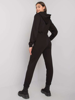 Czarny kombinezon z kapturem Elwood